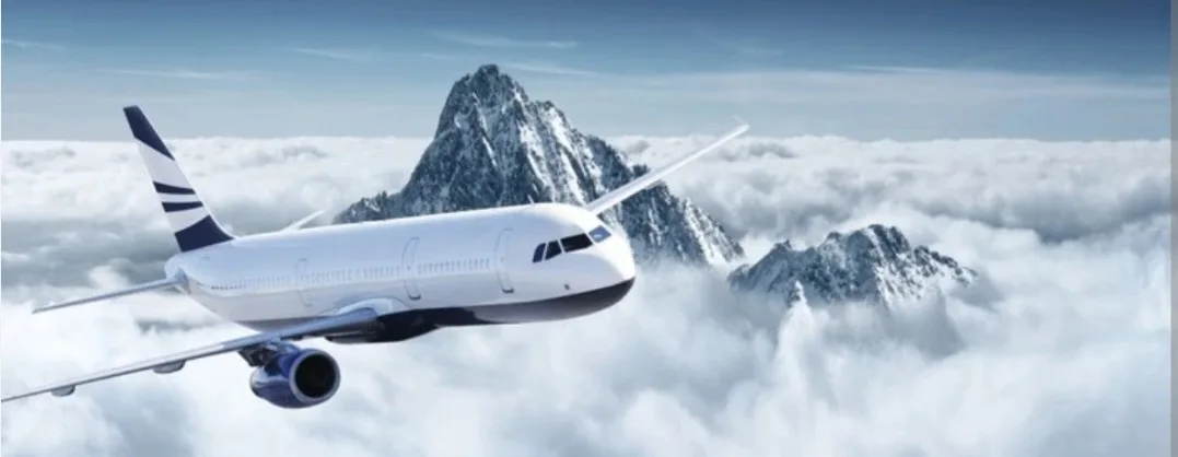 Airplane landing – private transfers from airports to ski resorts in the Alps